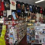 Young readers books and t-shirts at Fantasy Books and Games